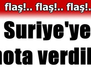 FLAŞ! SURİYE’YE NOT VERDİK!