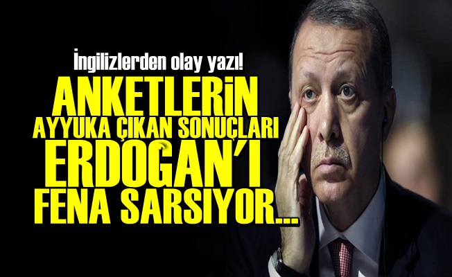 FT: ANKET SONUÇLARI ERDOĞAN'I FENA SARSIYOR…