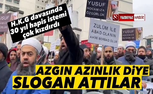 H.K.G davası başladı, Adliye önünde 'azgın azınlık' sloganları