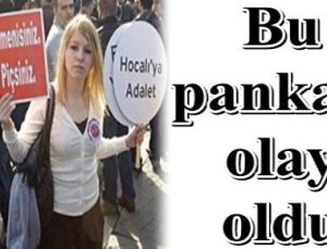 ‘HEPİNİZ P…ÇSİNİZ’ PANKARTI KIZDIRDI