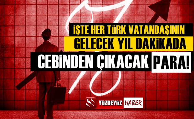 Her Türk Vatandaşının Dakikada Ödeyeceği Vergiyi Açıkladı