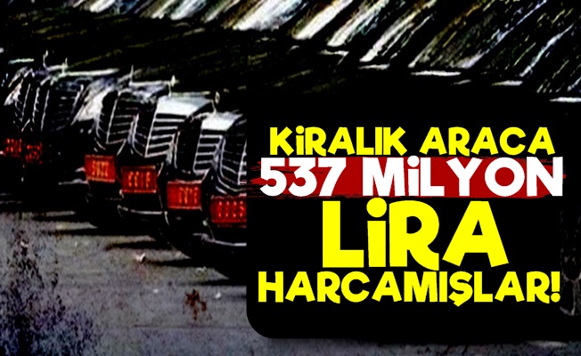 Hükümetten Kiralık Araca 537 Milyon TL!