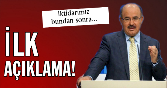 İLK AÇIKLAMA!