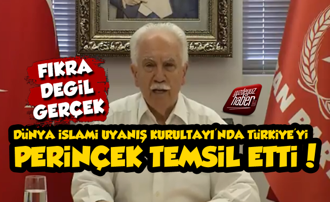 İslami Uyanış Kurultayı'nda Türkiye'yİ Doğu Perinçek Temsil Etti