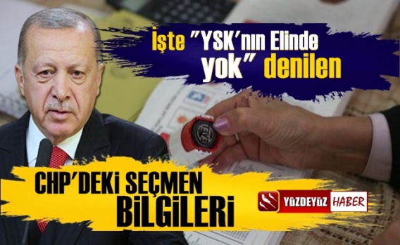 İşte 'YSK'nın Elinde Yok' Denilen CHP'deki Seçmen Bilgileri