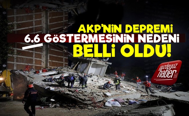 İşte AKP'nin İzmir Depremini 6.6 Yapma Sebebi!