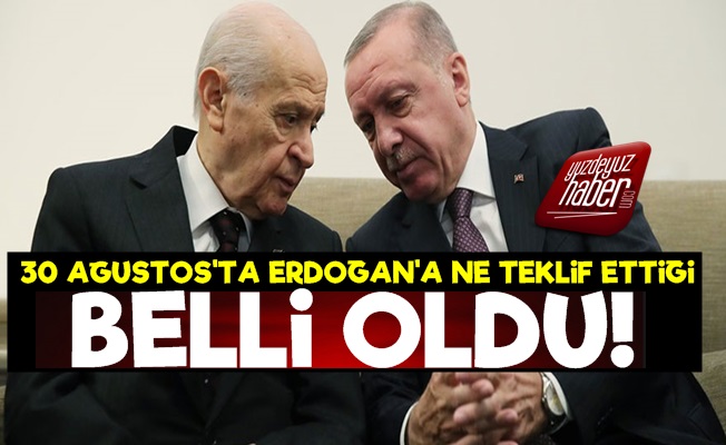 İşte Bahçeli'nin Erdoğan'a Teklifi!