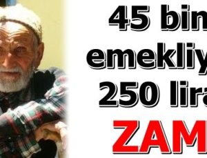 İŞTE EMEKLİNİN İNTİBAK ZAMLARI