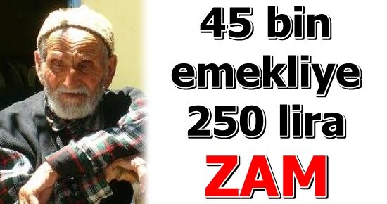 İŞTE EMEKLİNİN İNTİBAK ZAMLARI