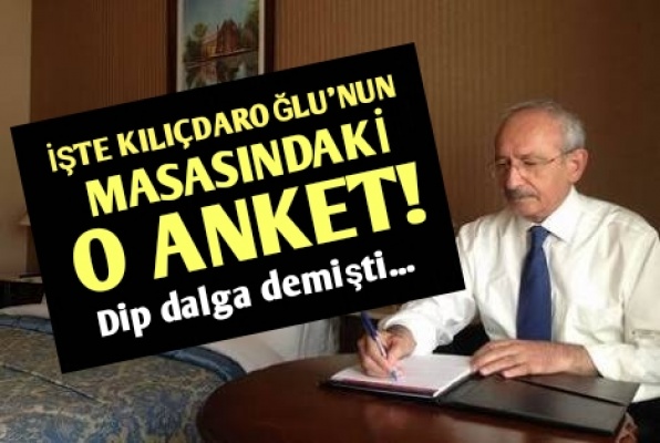 İŞTE KILIÇDAROĞLU'NUN ANKETİ!