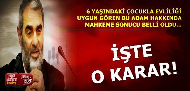 İŞTE MAHKEMENİN KARARI!