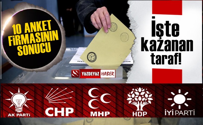 İşte On Anket Firmasının Ortalamasına Göre Seçimi Kazanan Taraf!