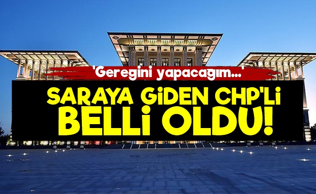 İşte Saraya Giden O CHP'li!