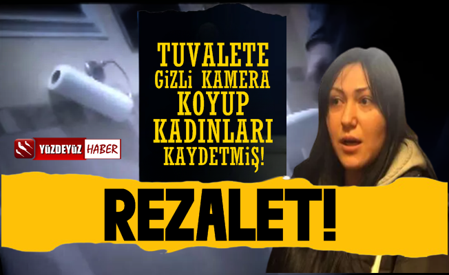 İşyerinde İğrenç Olay, Tuvalete Gizli Kamera Koymuş!