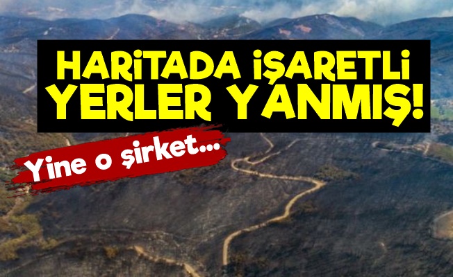 İzmir'de İşaretli Yerler Yanmış!