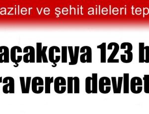 ‘KAÇAKÇIYA 123 BİN LİRA ŞEHİDE KURUŞ YOK’