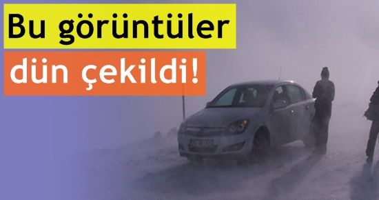 KAR VE TİPİ YOLU KAPADI!