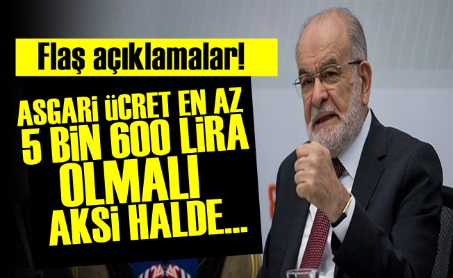 KARAMOLLAOĞLU'NDAN FLAŞ AÇIKLAMALAR!