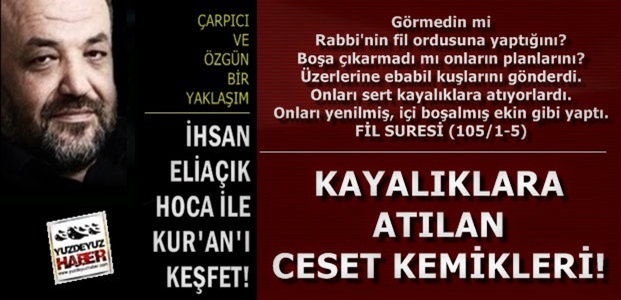 KAYALIKLARA ATILAN CESET KEMİKLERİ…