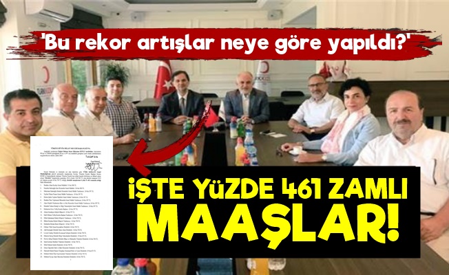 Kızılay'da Maaşlarına Yüzde 461 Zam Yapmışlar