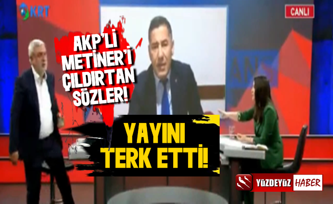 KRT Canlı Yayını Karıştı, AKP'li Metiner Stüdyoyu Terketti!