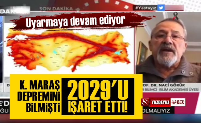 Maraş depremini bilen Naci Görür bu kez 2029 yılını işaret etti