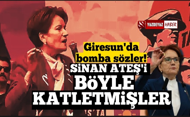 Meral Akşener: Sinan Ateş'i böyle katletmişler