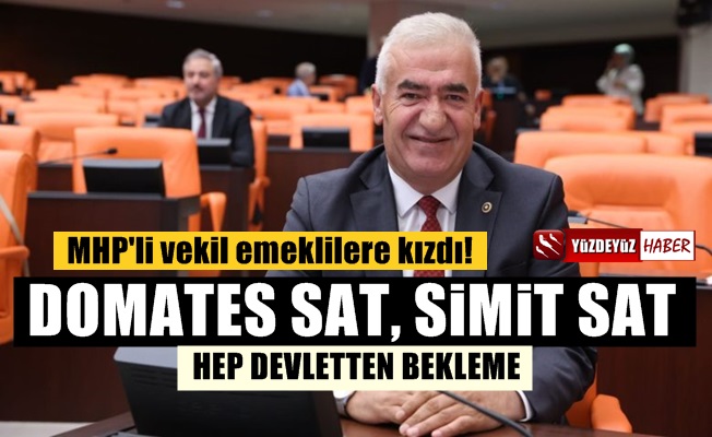 MHP'li Vekil, emeklilere kızdı: Domates satın, simit satın