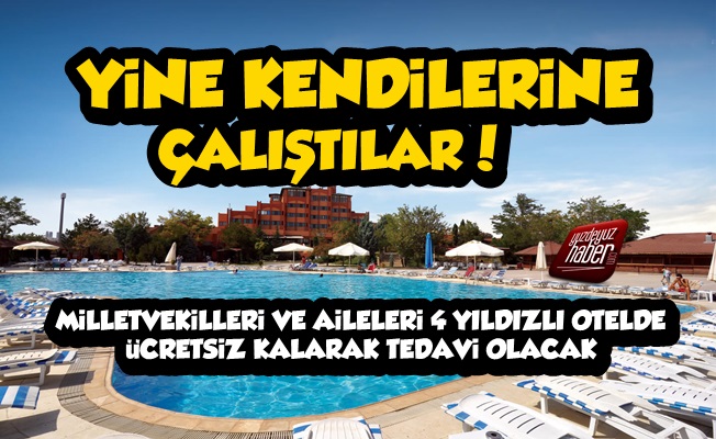 Milletin Vekilleri, 4 Yıldızlı Otelde Ücretsiz Tedavi Edilecek