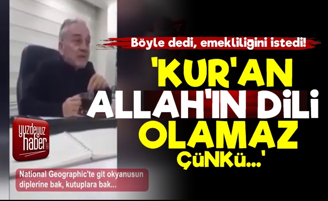 Mustafa Öztürk: Kur'an Allah'ın Dili Olamaz