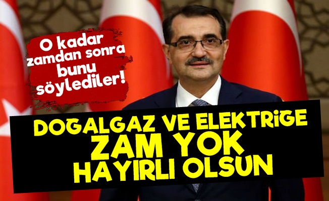 Ne Mutlu Doğalgaz Ve Elektriğe Zam Yokmuş!