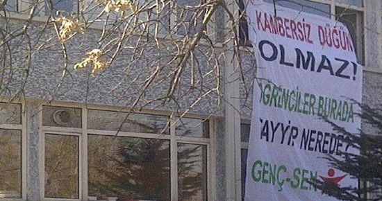 ÖĞRENCİLER KYK’YI İŞGAL ETTİ!