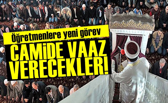 Öğretmenler Hutbe Okuyup, Vaaz Verecek!