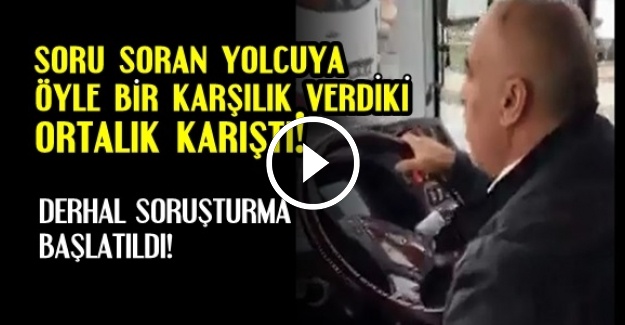 OTOBÜSTE İĞRENÇ TARTIŞMA…