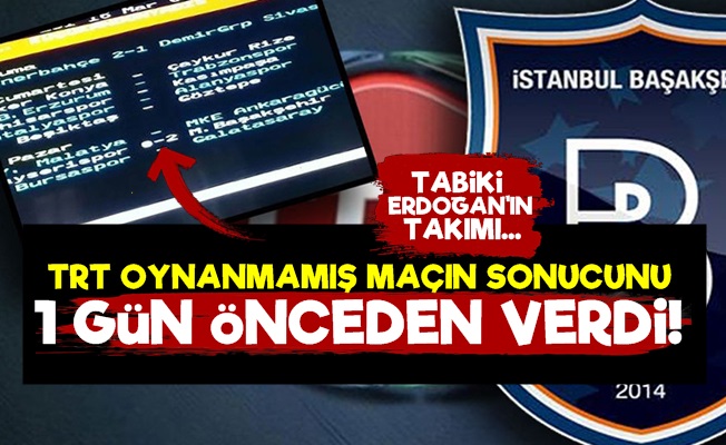 Oynanmamış Başakşehir Maçının Sonucunu Verdi!