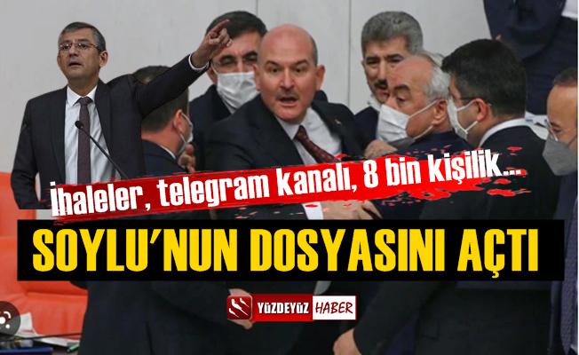 Özgür Özel, Süleyman Soylu Dosyasını Açıkladı, Neler Yok ki…