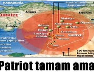 PATRİOT TAMAM AMA TEHLİKE HALA VAR…