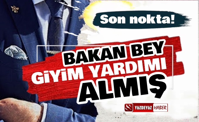 Pes! Ülkenin Bakanı ve Yardımcıları Giyim Yardımı Almış