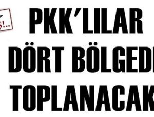 PKK’LILAR 4 BÖLGEDE TOPLANACAK