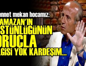 Yaşar Nuri Öztürk: “Ramazan’ı Üstün Kılan Oruç Değil, Kur’an’dır!”