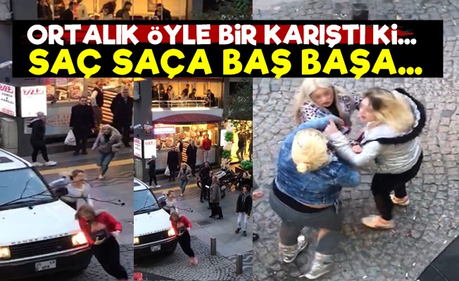 Saç Saça Baş Başa Birbirlerine Girdiler!