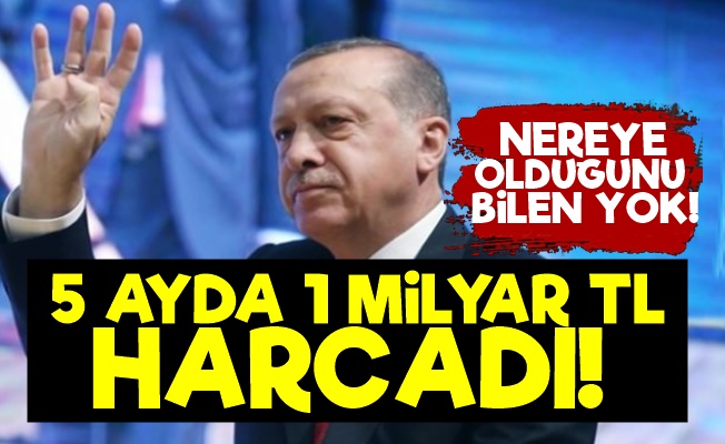 Sadece 5 Ayda 1 Milyar TL Harcadı!