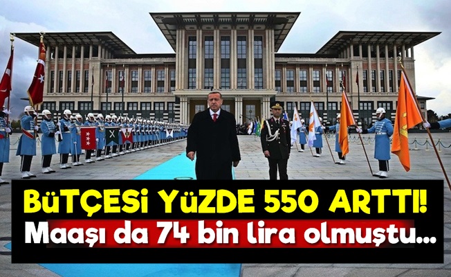 Sarayın Bütçesi Yüzde 550 Arttı!