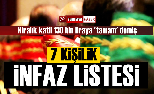 Savcı da dahil 7 kişilik infaz listesi şoke etti