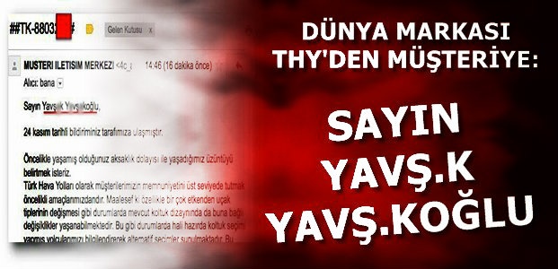 SAYIN YAVŞ.K YAVŞ.KOĞLU…