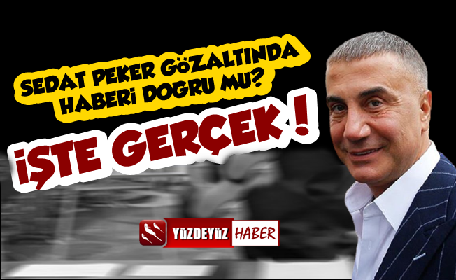 Sedat Peker Gözaltında Demişlerdi Ama…