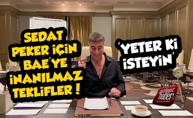 Sedat Peker İçin BAE'ye İnanılmaz Teklifler Ortaya Çıktı!