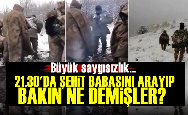 Şehit Babasına Büyük Saygısızlık!