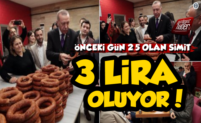 Simit Bile Lüks Oldu, 3 TL Oluyor