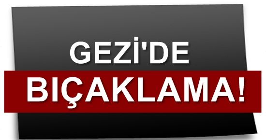 ŞOK! GEZİ’DE BIÇAKLAMA